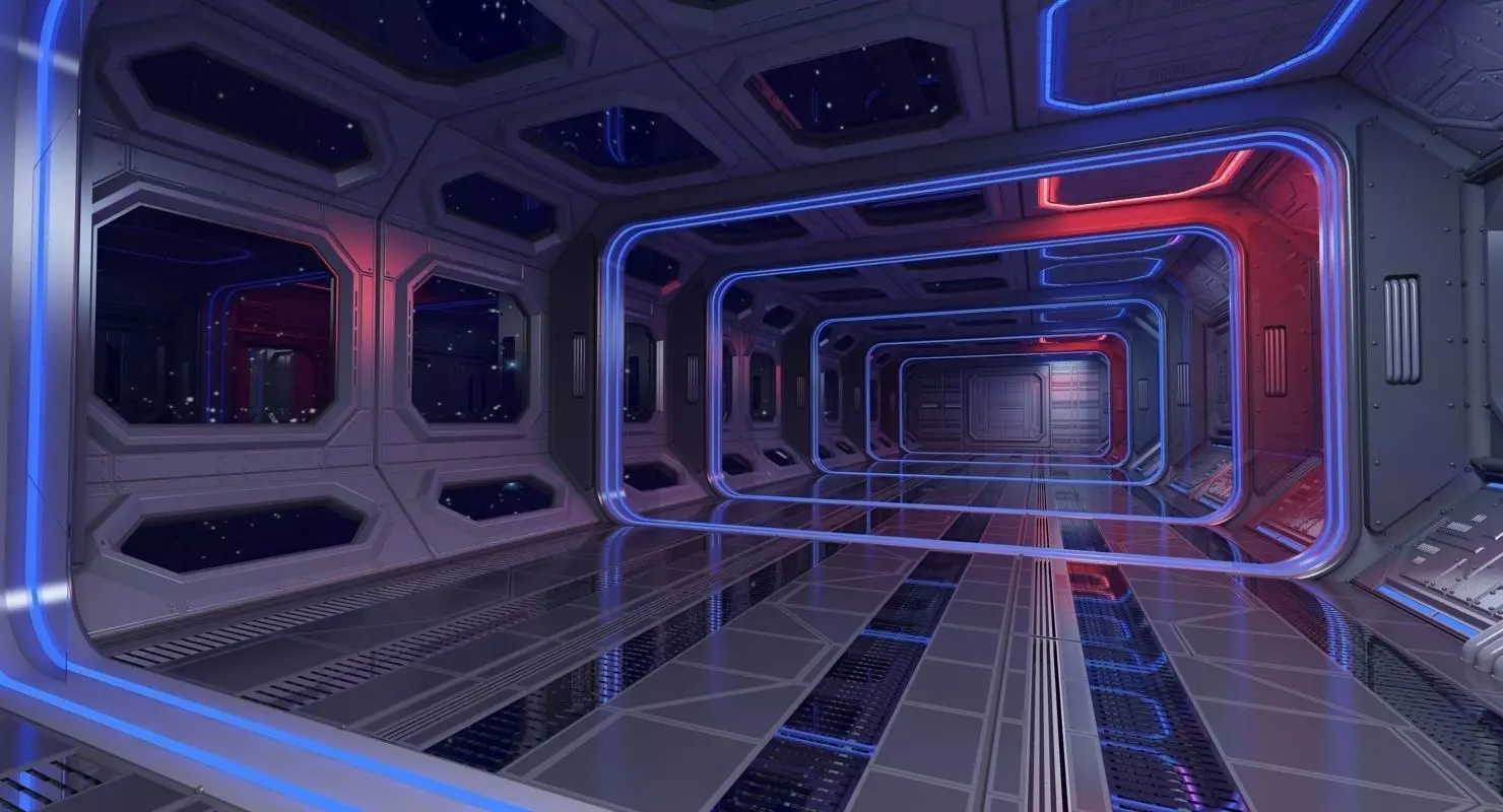 Sci Fi Interior 3 3D model_0
