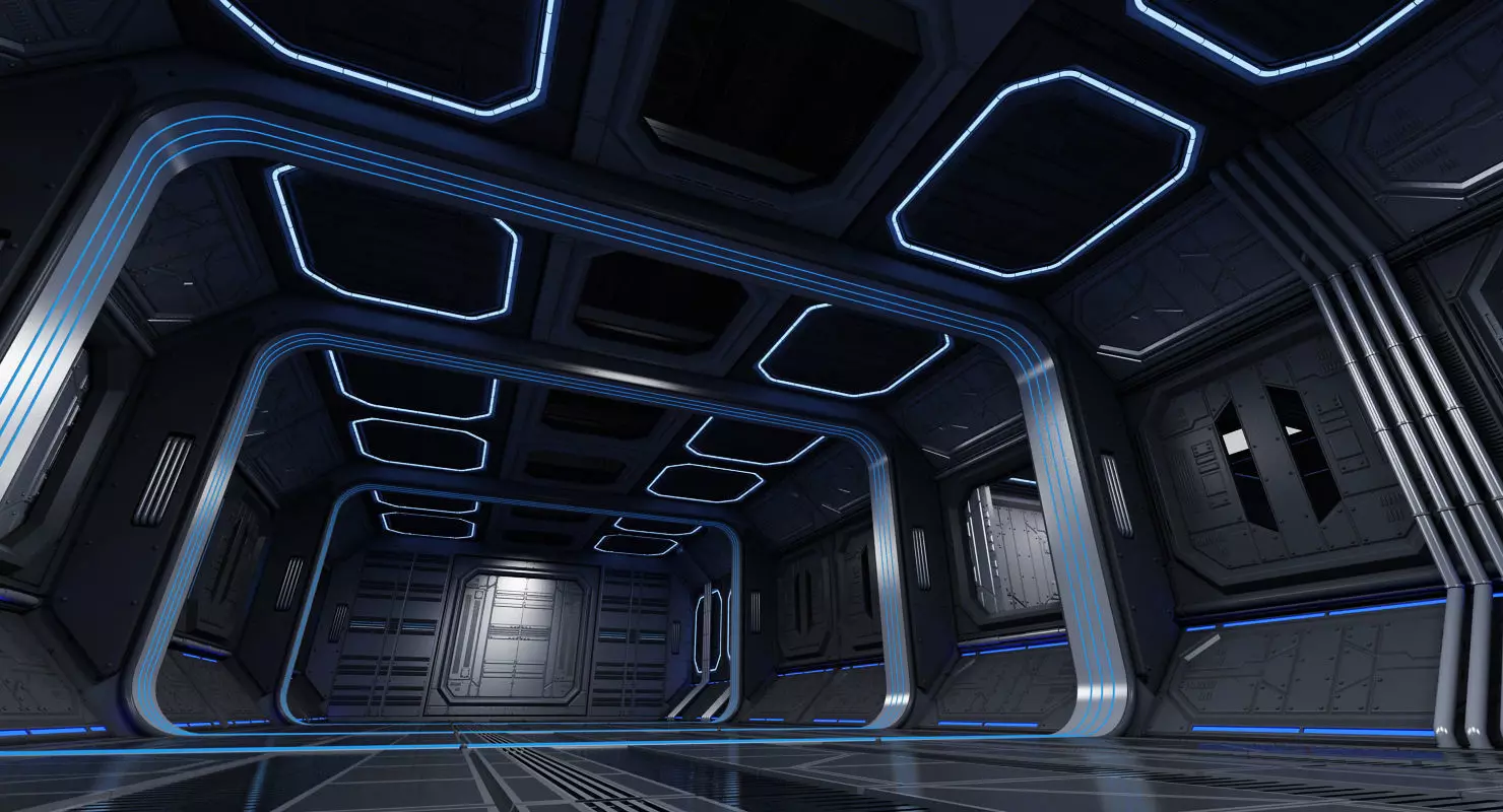 Sci Fi Interior 2 3D model | CGTrader