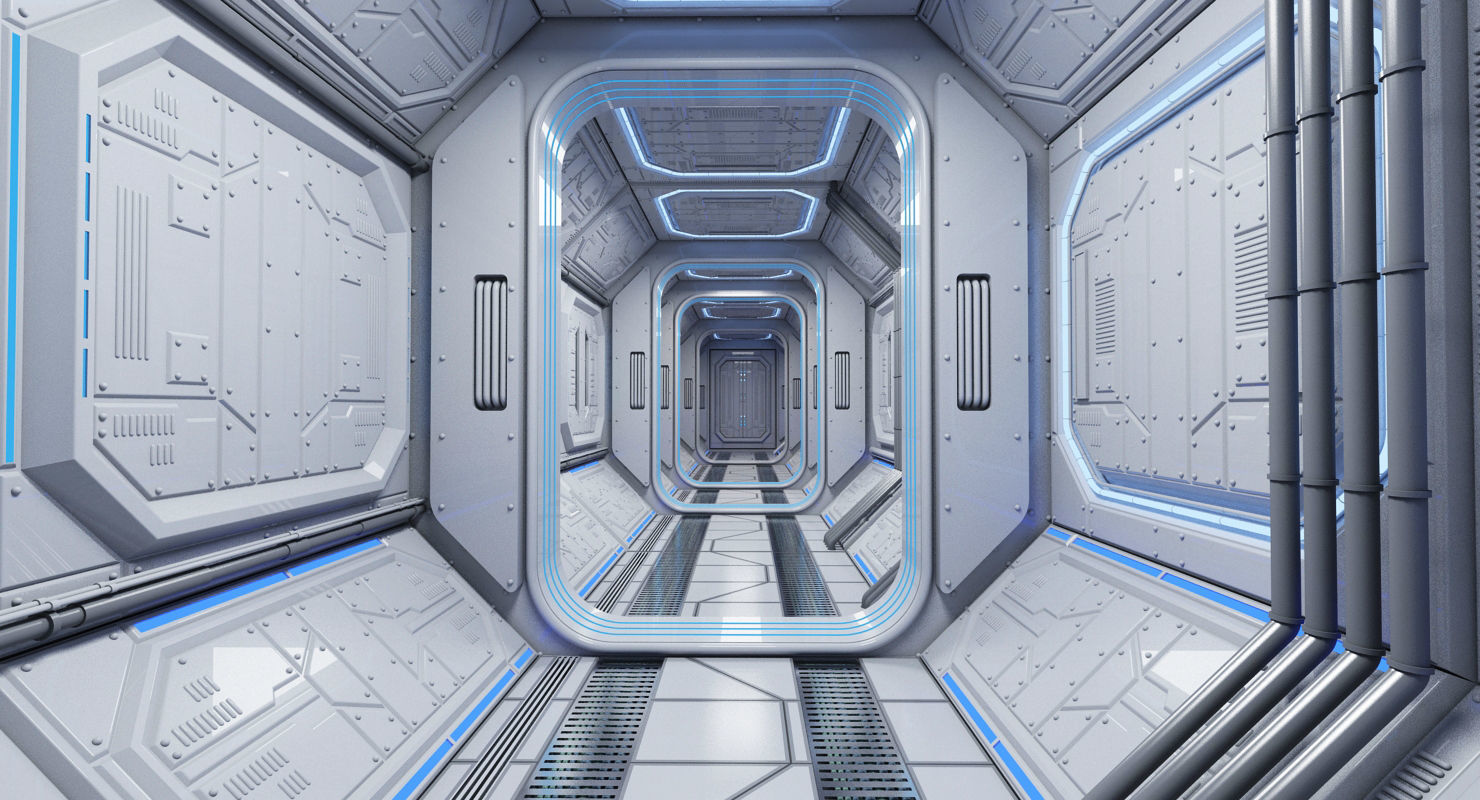 Sci Fi Interior 1 3D model_4