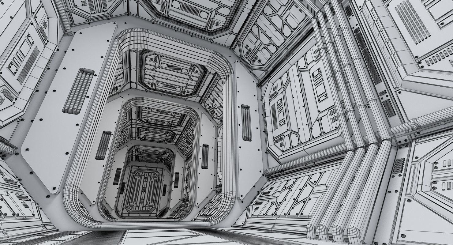 Sci Fi Interior 1 3D model_13