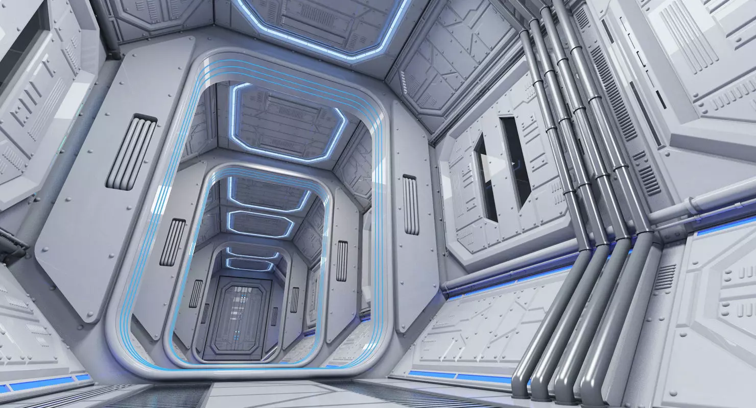 Sci Fi Interior 1 3D model_0