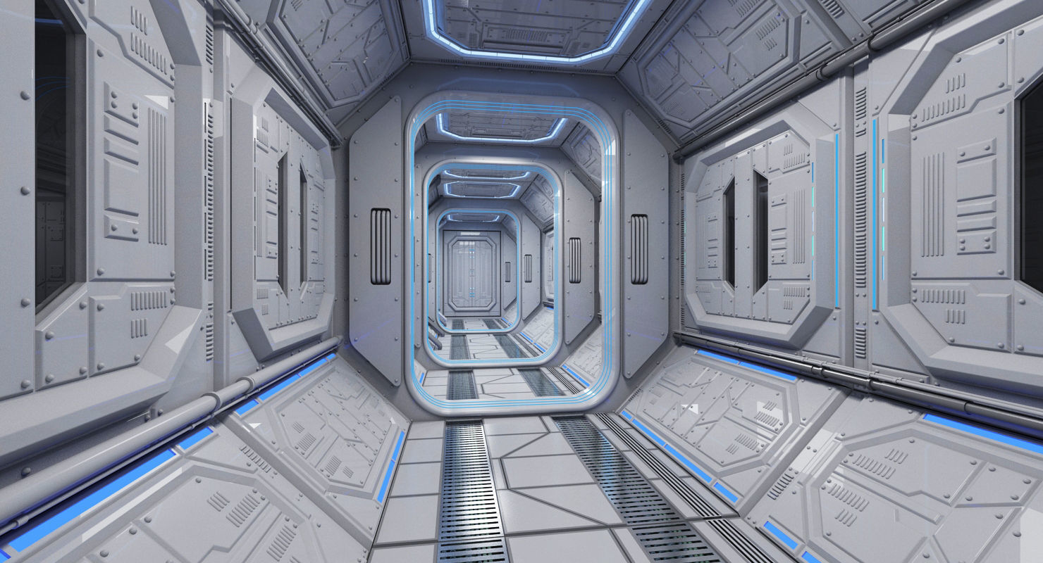Sci Fi Interior 1 3D model_9