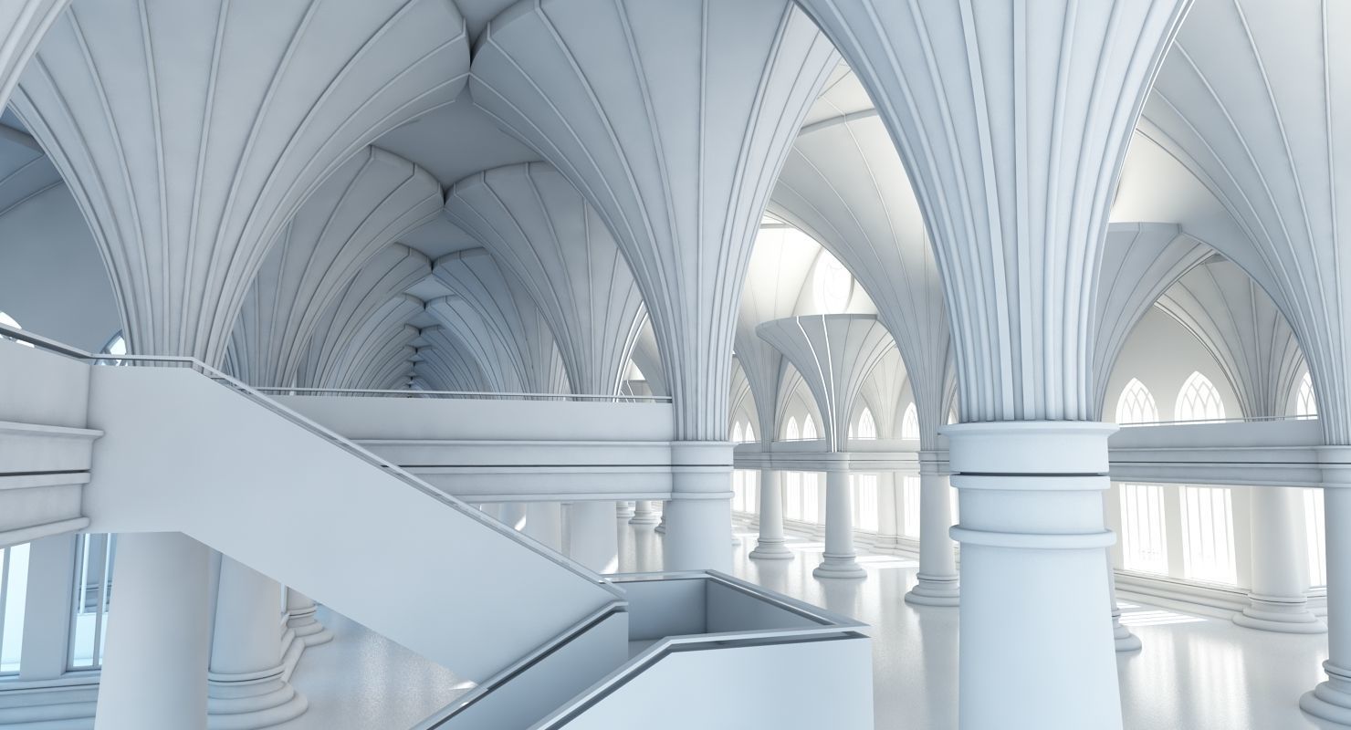 Modern Classic Interior Scene 7 3D model_4