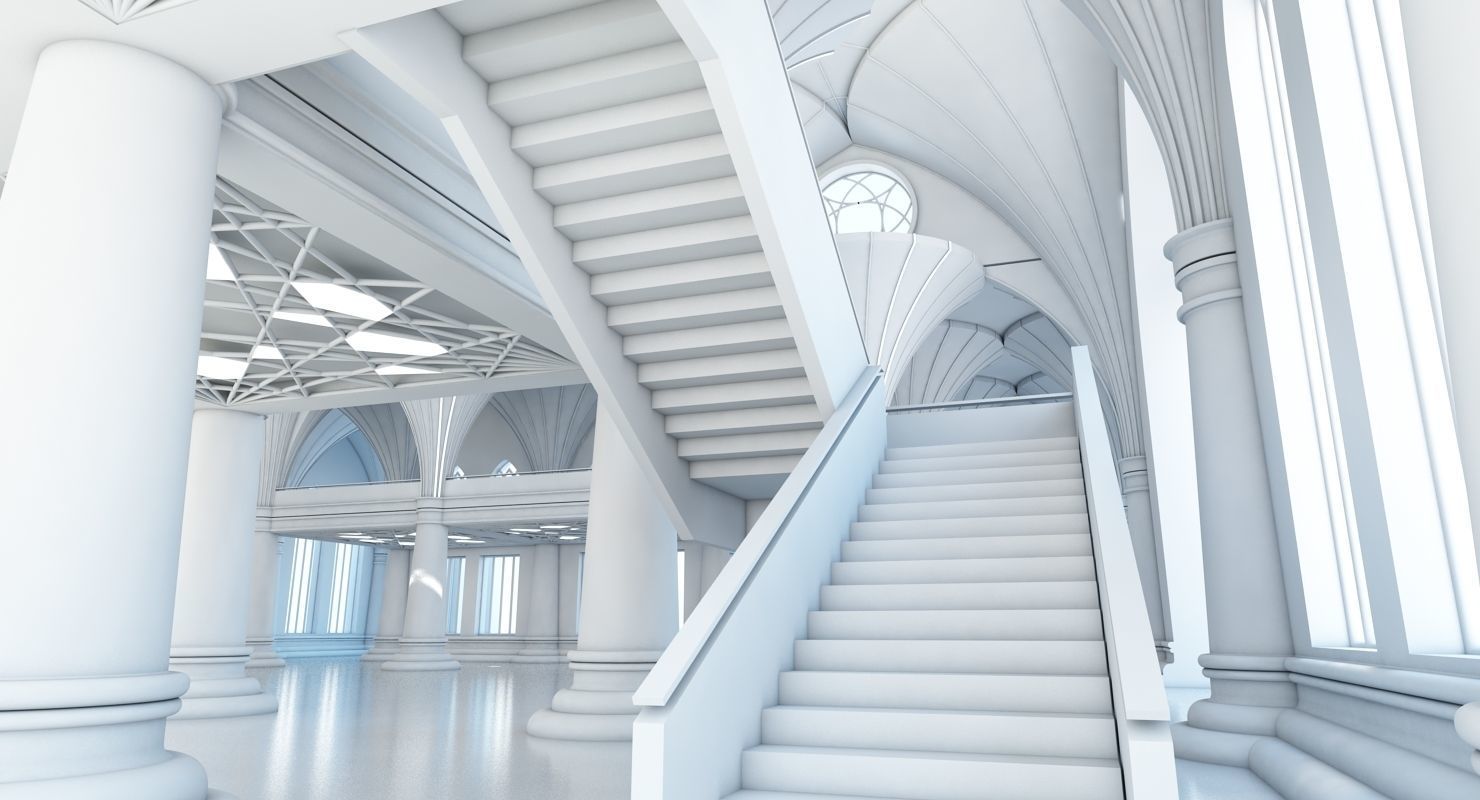 Modern Classic Interior Scene 7 3D model_13