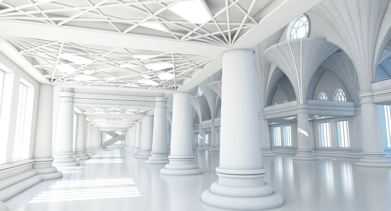 Modern Classic Interior Scene 7 3D model_5