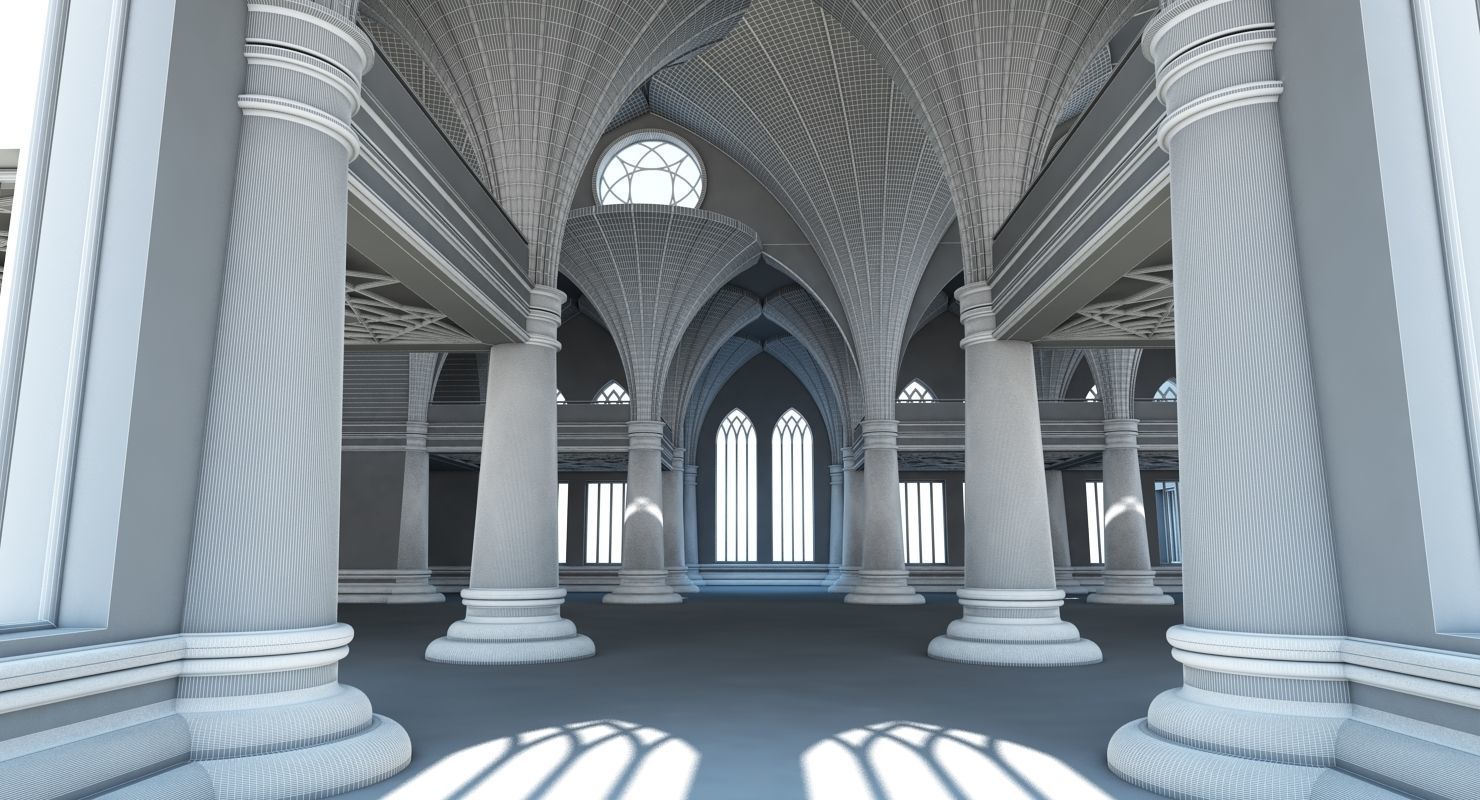 Modern Classic Interior Scene 7 3D model_15