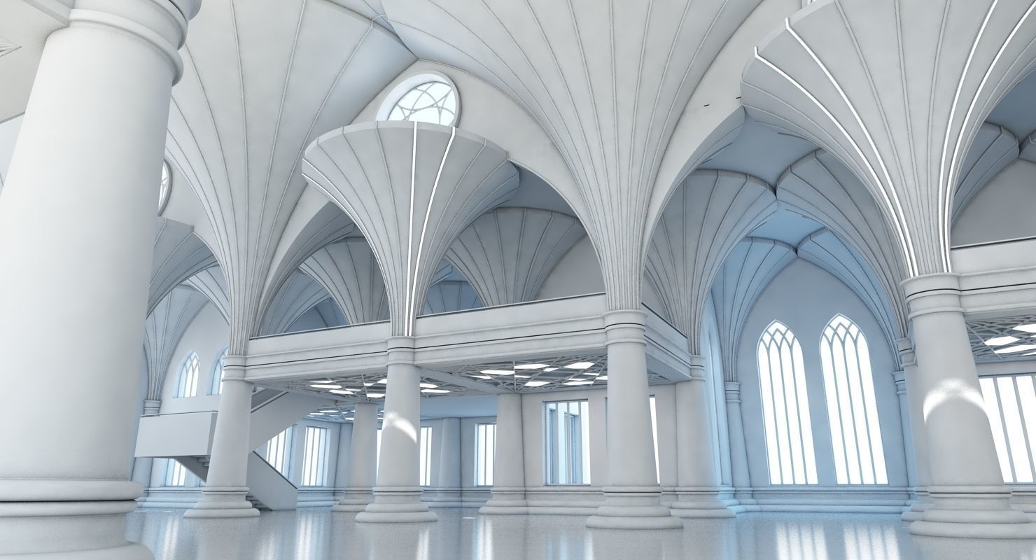 Modern Classic Interior Scene 7 3D model_2