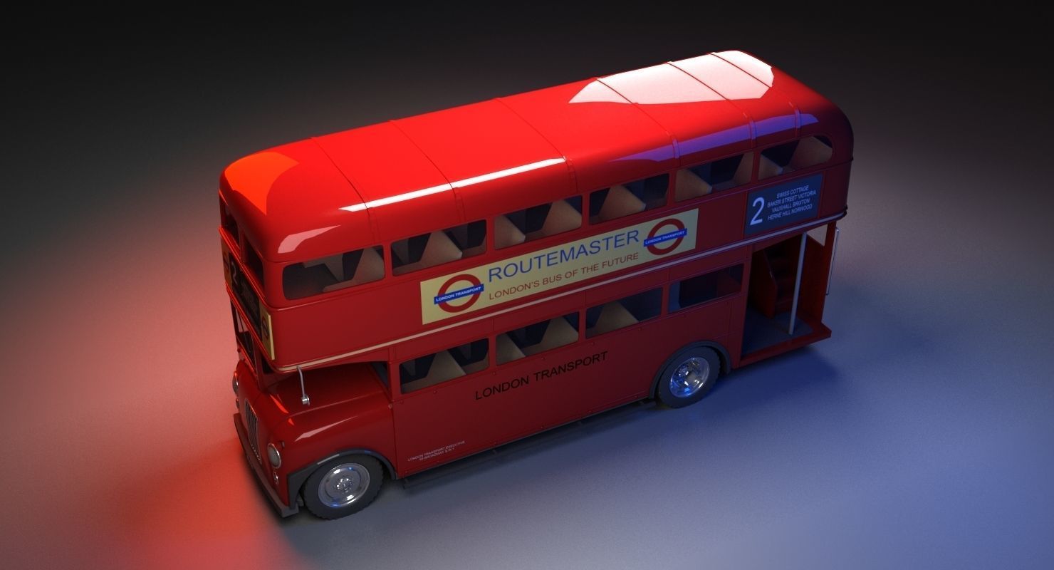 London Bus 3D model_4
