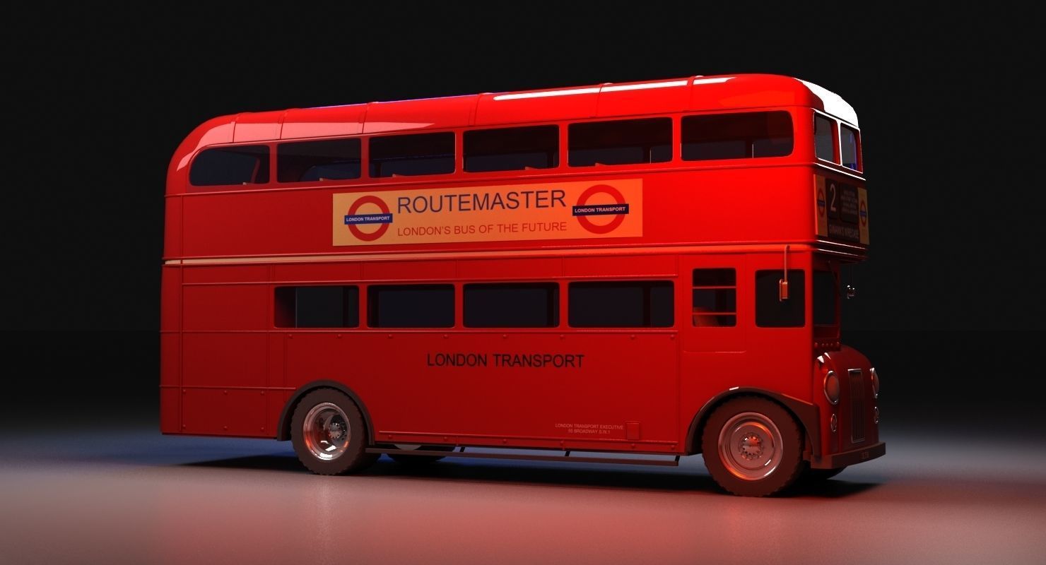 London Bus 3D model_2