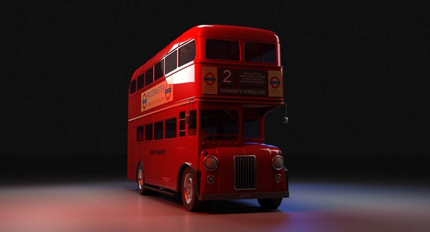 London Bus 3D model_3