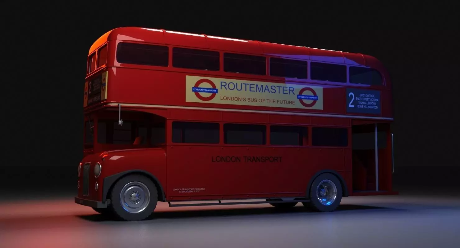 London Bus 3D model_0
