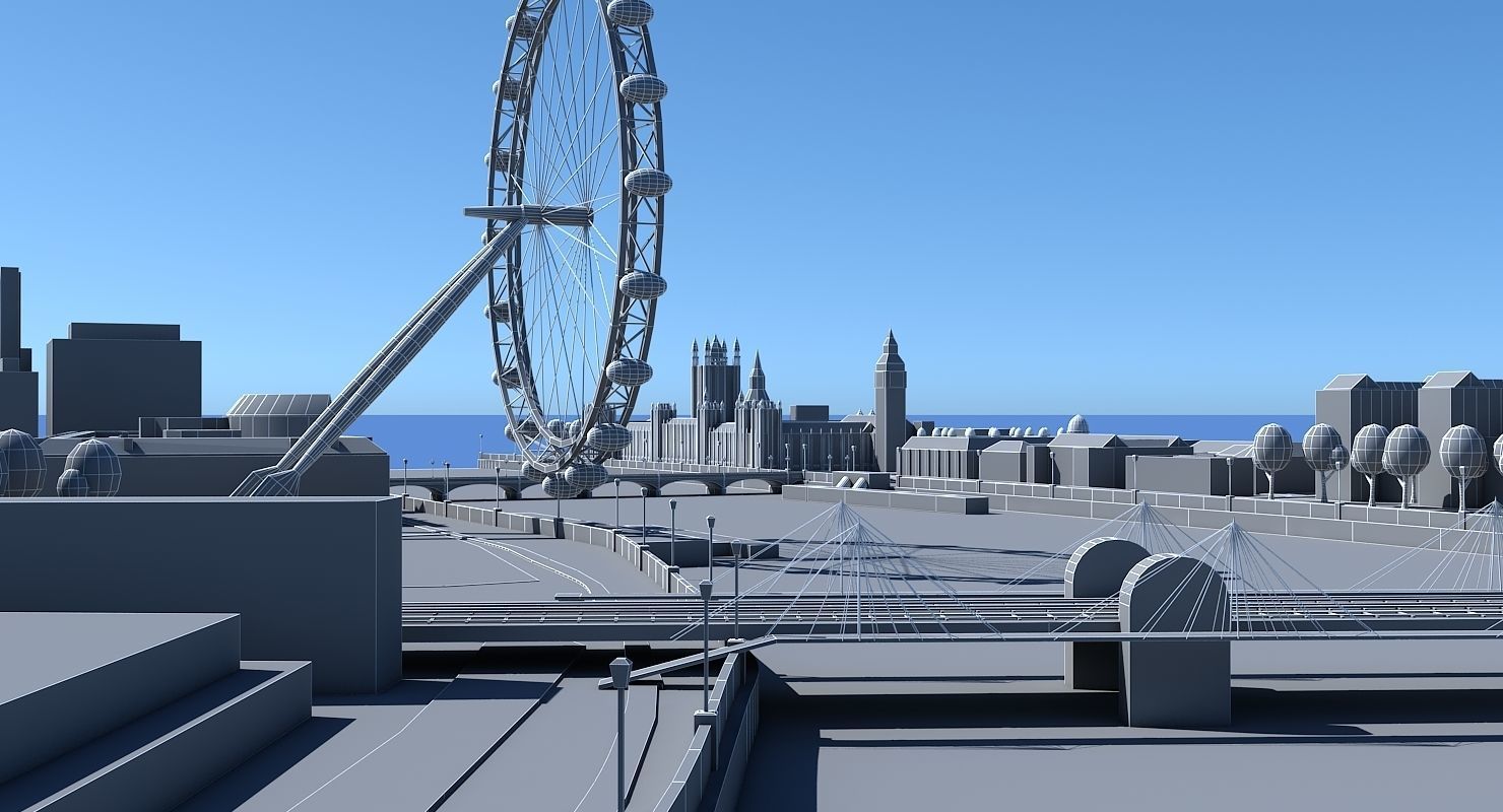 London 3D Map 3D model_9