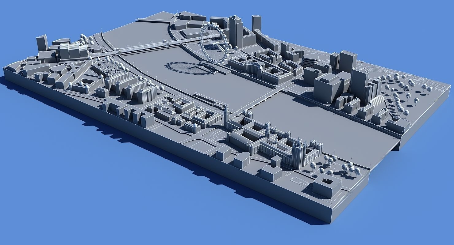 London 3D Map 3D model_8