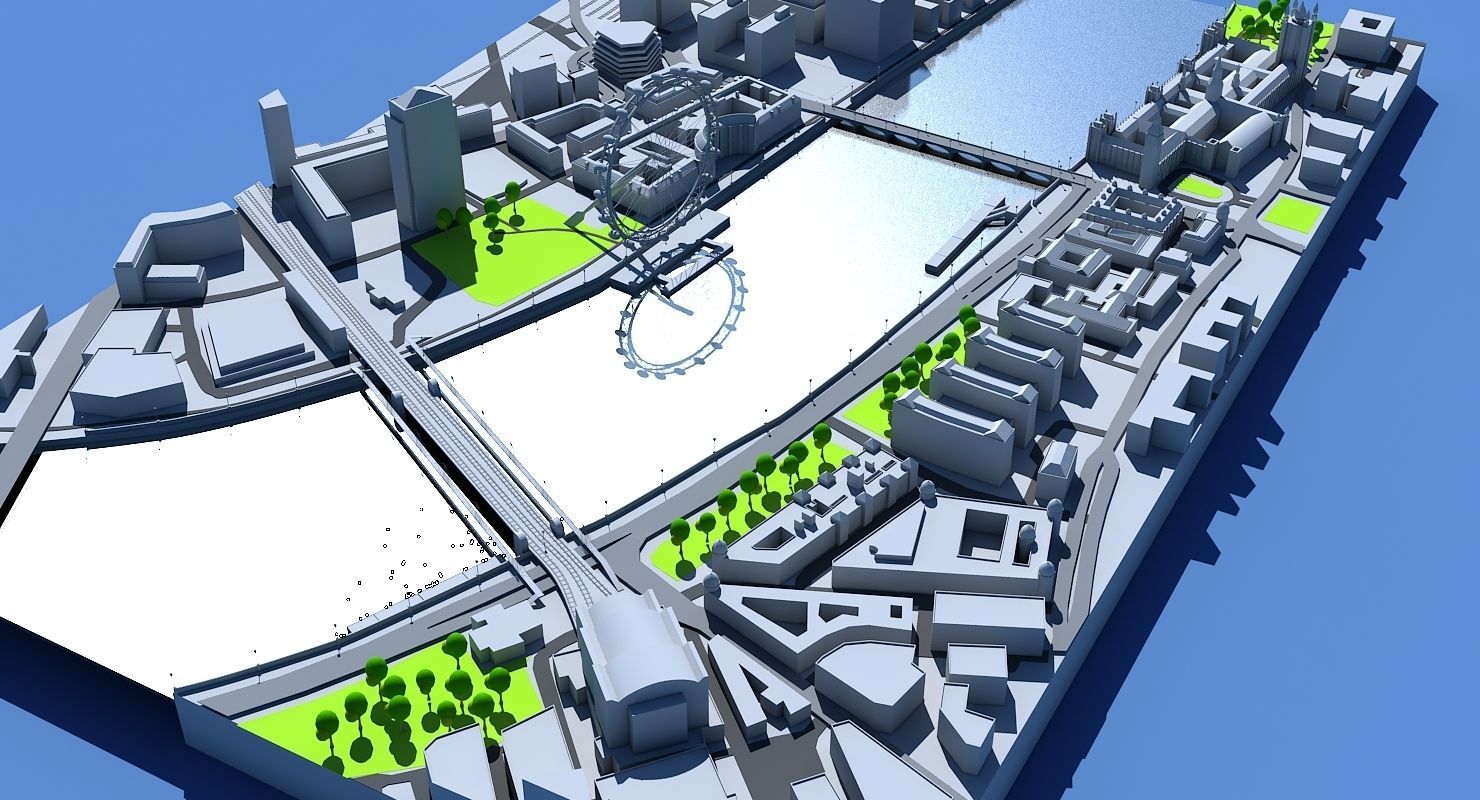 London 3D Map 3D model_1
