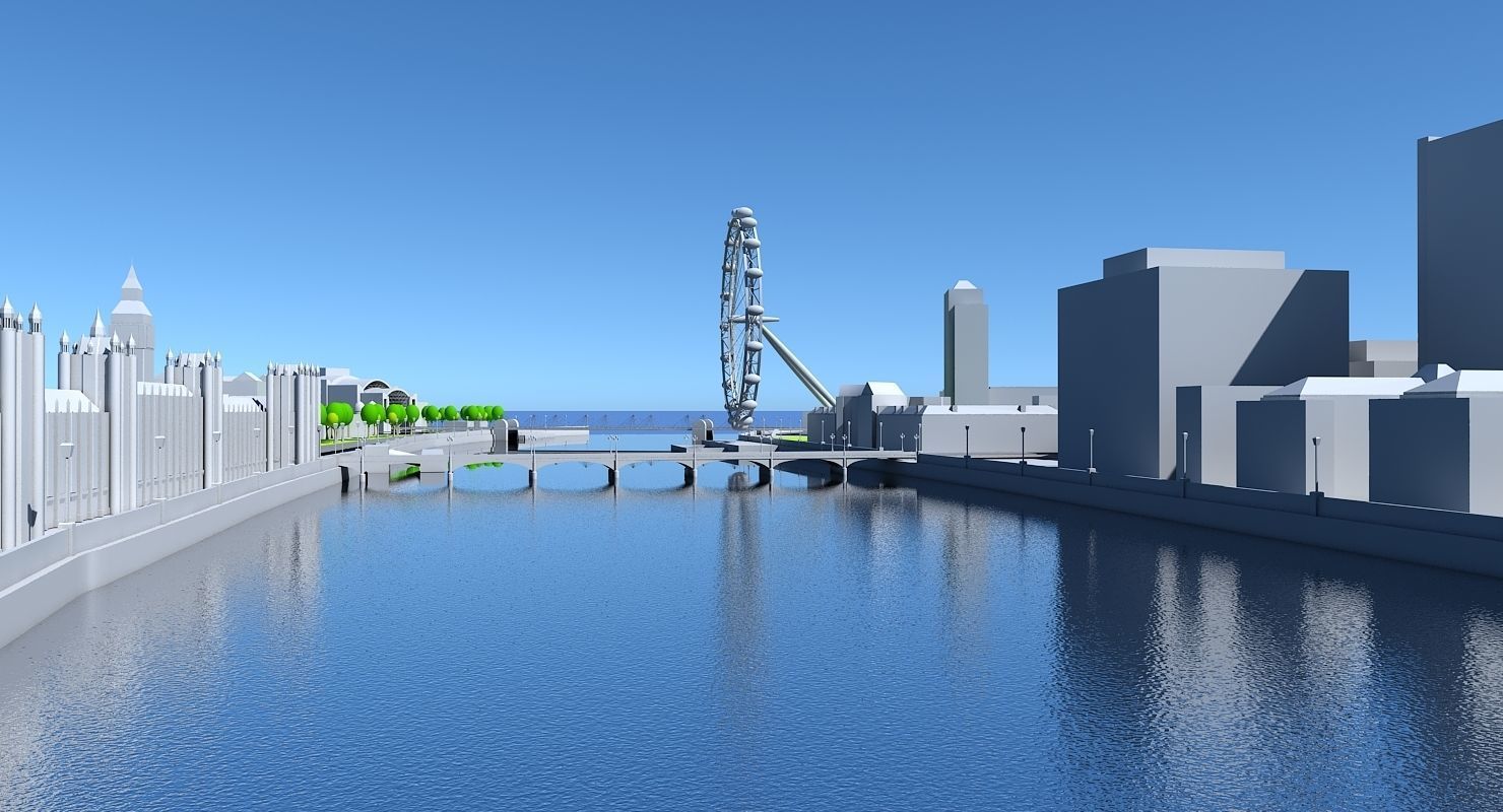 London 3D Map 3D model_6