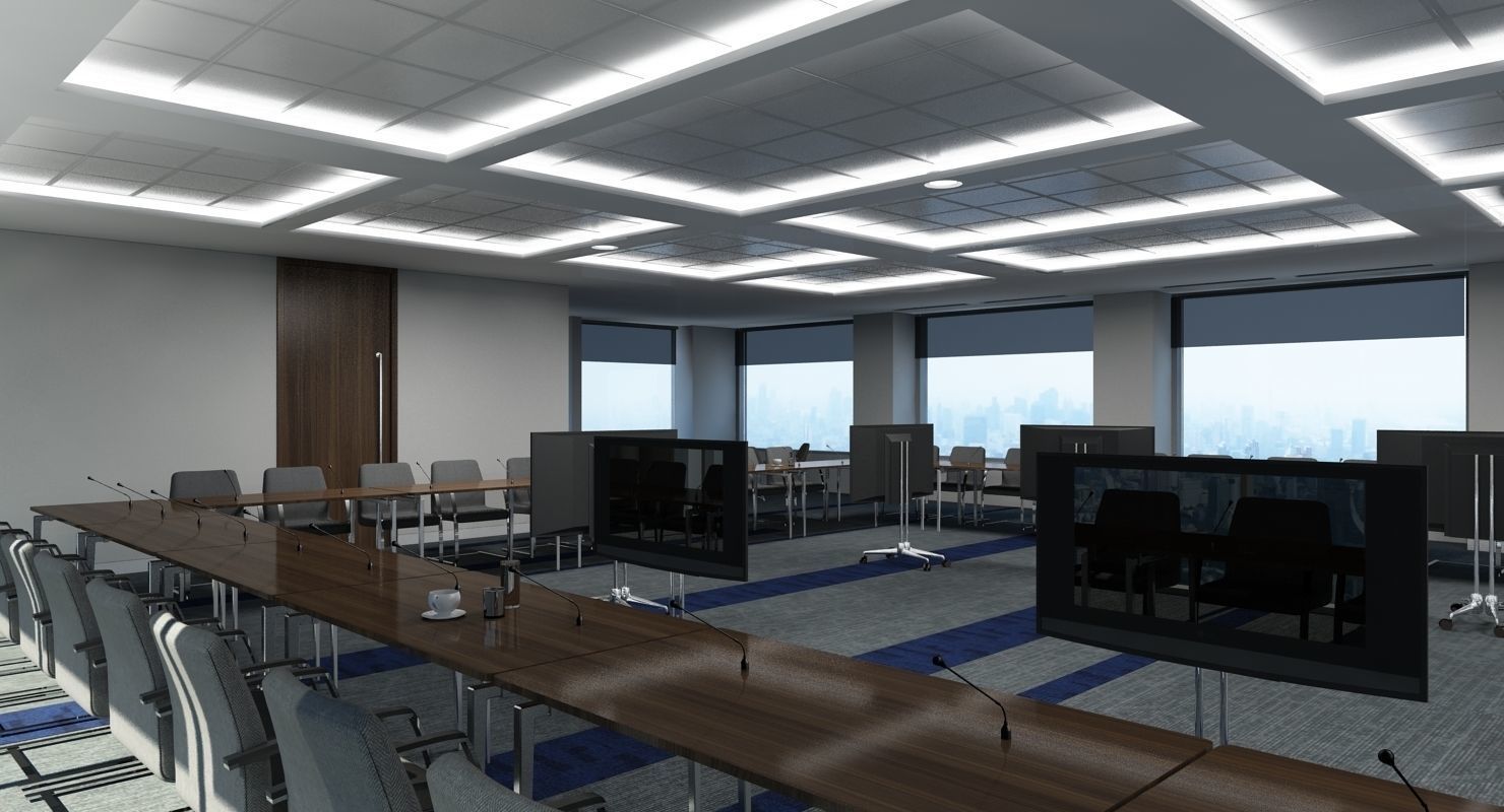 Large Conference Room 3D model_6