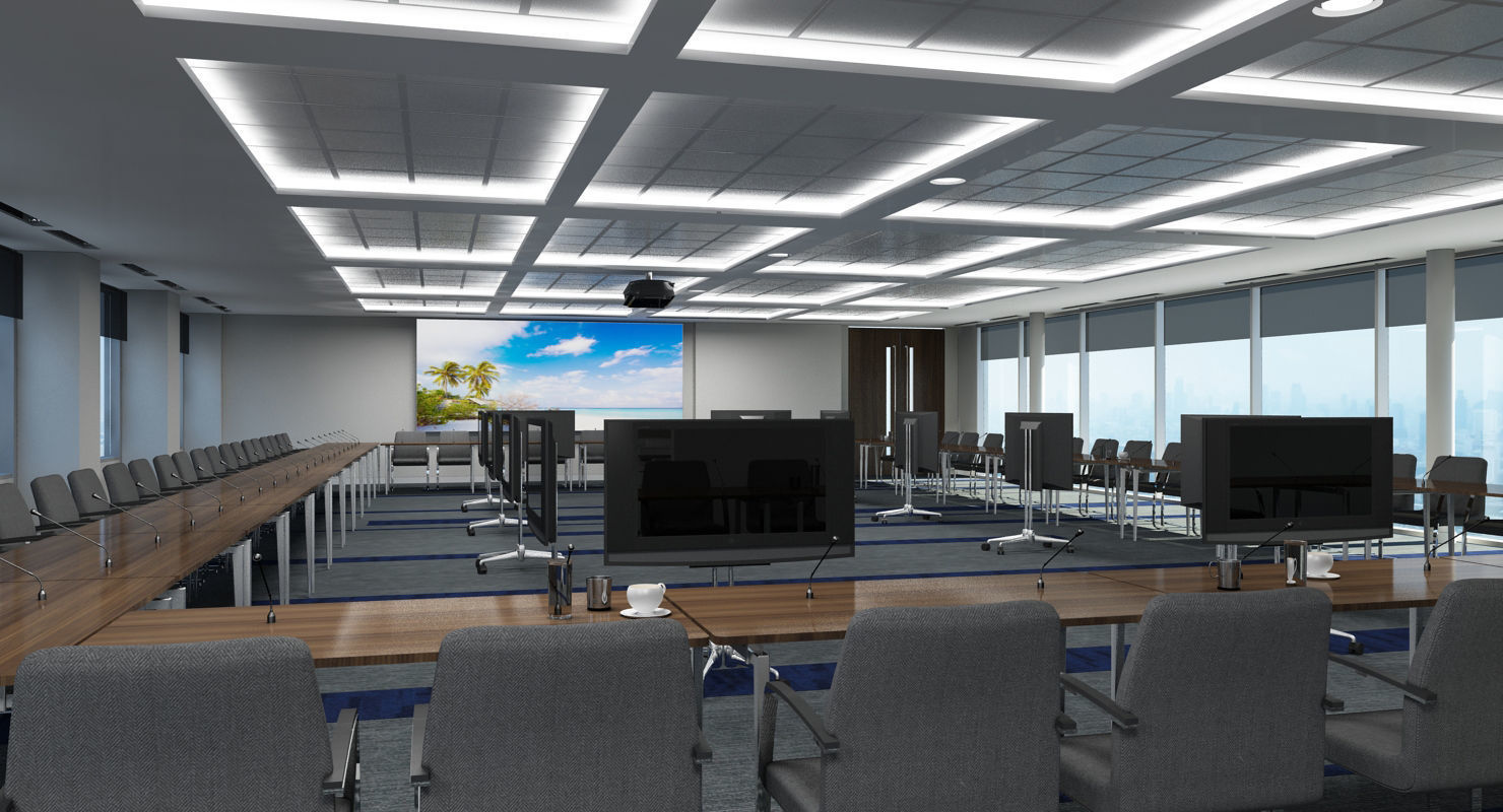 Large Conference Room 3D model_10