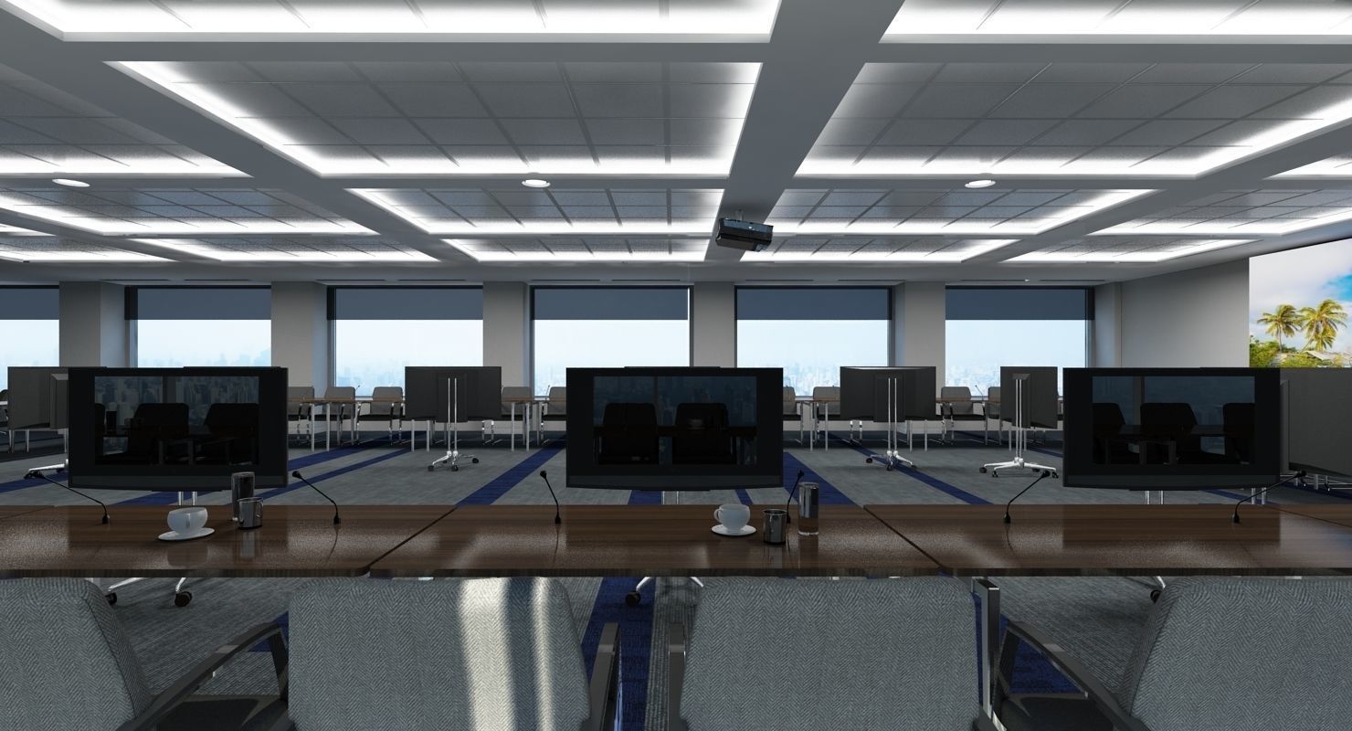 Large Conference Room 3D model_2