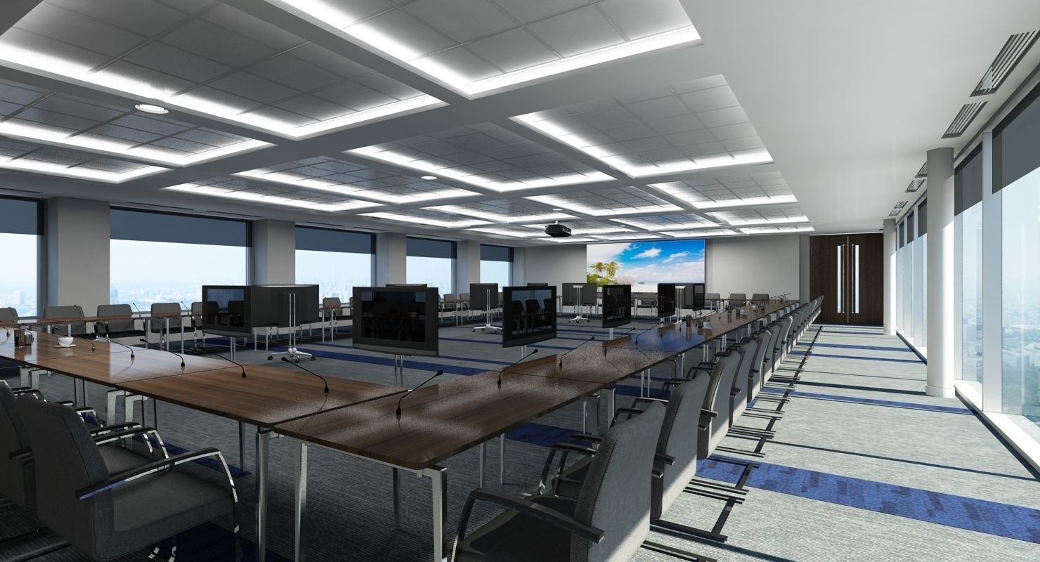 Large Conference Room 3D model_1