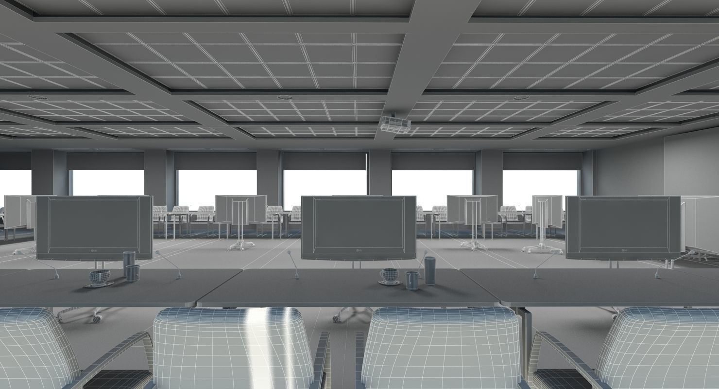 Large Conference Room 3D model_8