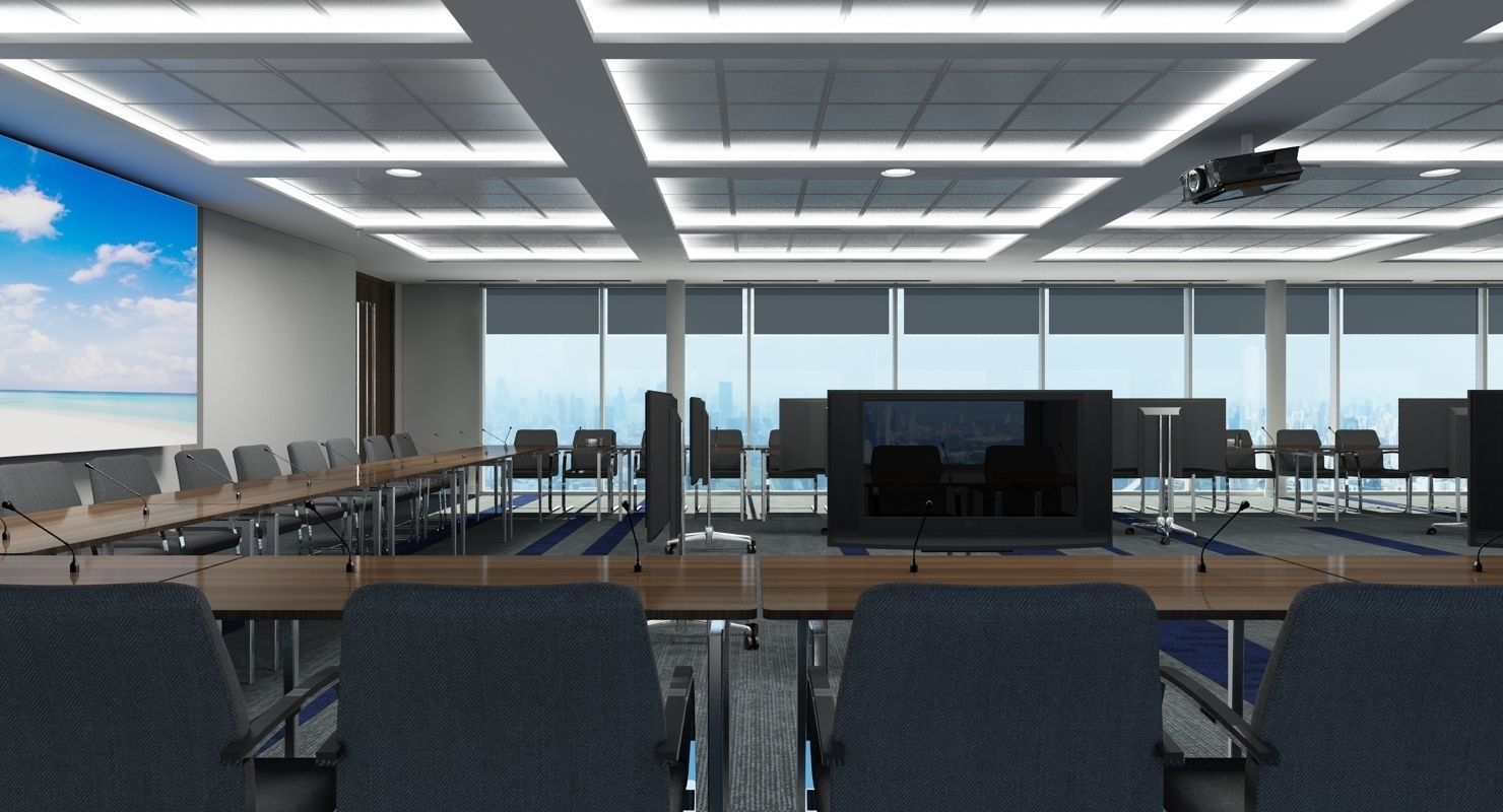 Large Conference Room 3D model_5