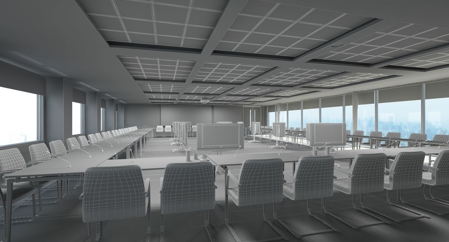 Large Conference Room 3D model_7