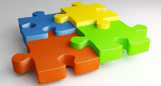 3D JIGSAW PUZZLE 3D model