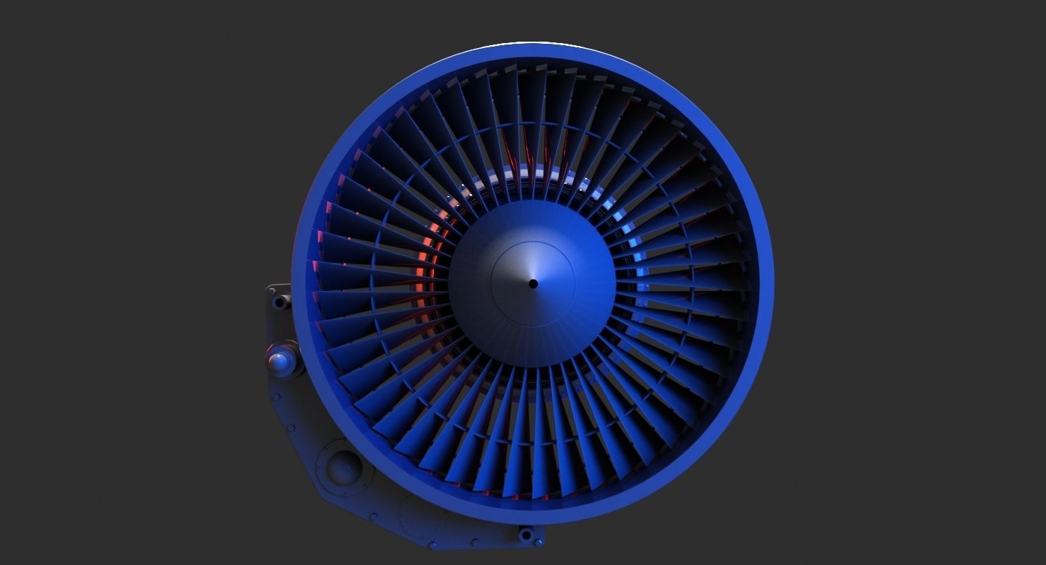Jet Engine 3D Model 3D model_6