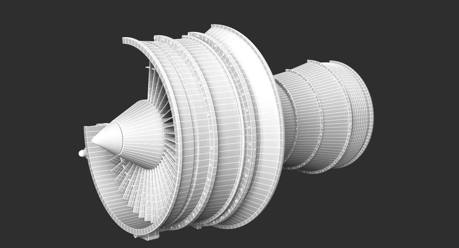 Jet Engine 3D Model 3D model_8