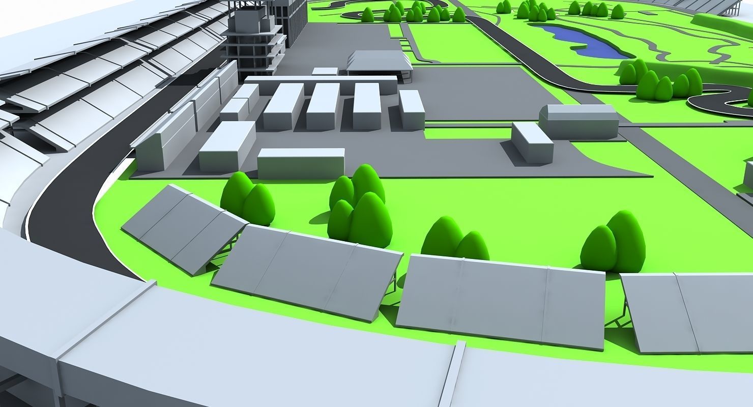 Indianapolis Motor Speed Way 3D model_3