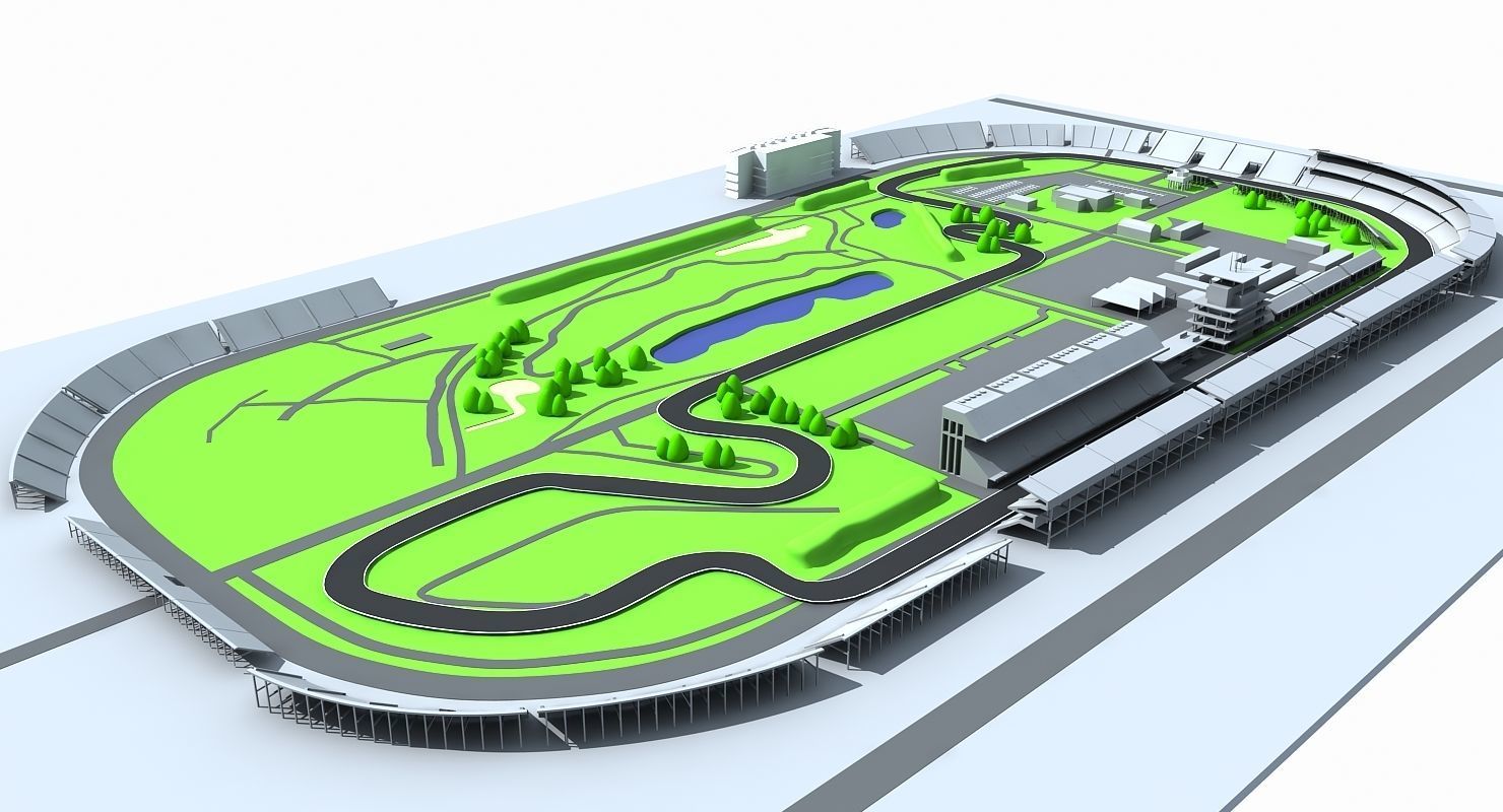 Indianapolis Motor Speed Way 3D model_2