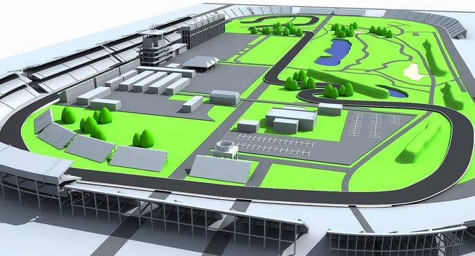 Indianapolis Motor Speed Way 3D model