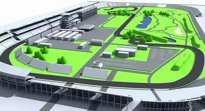 Indianapolis Motor Speed Way 3D model