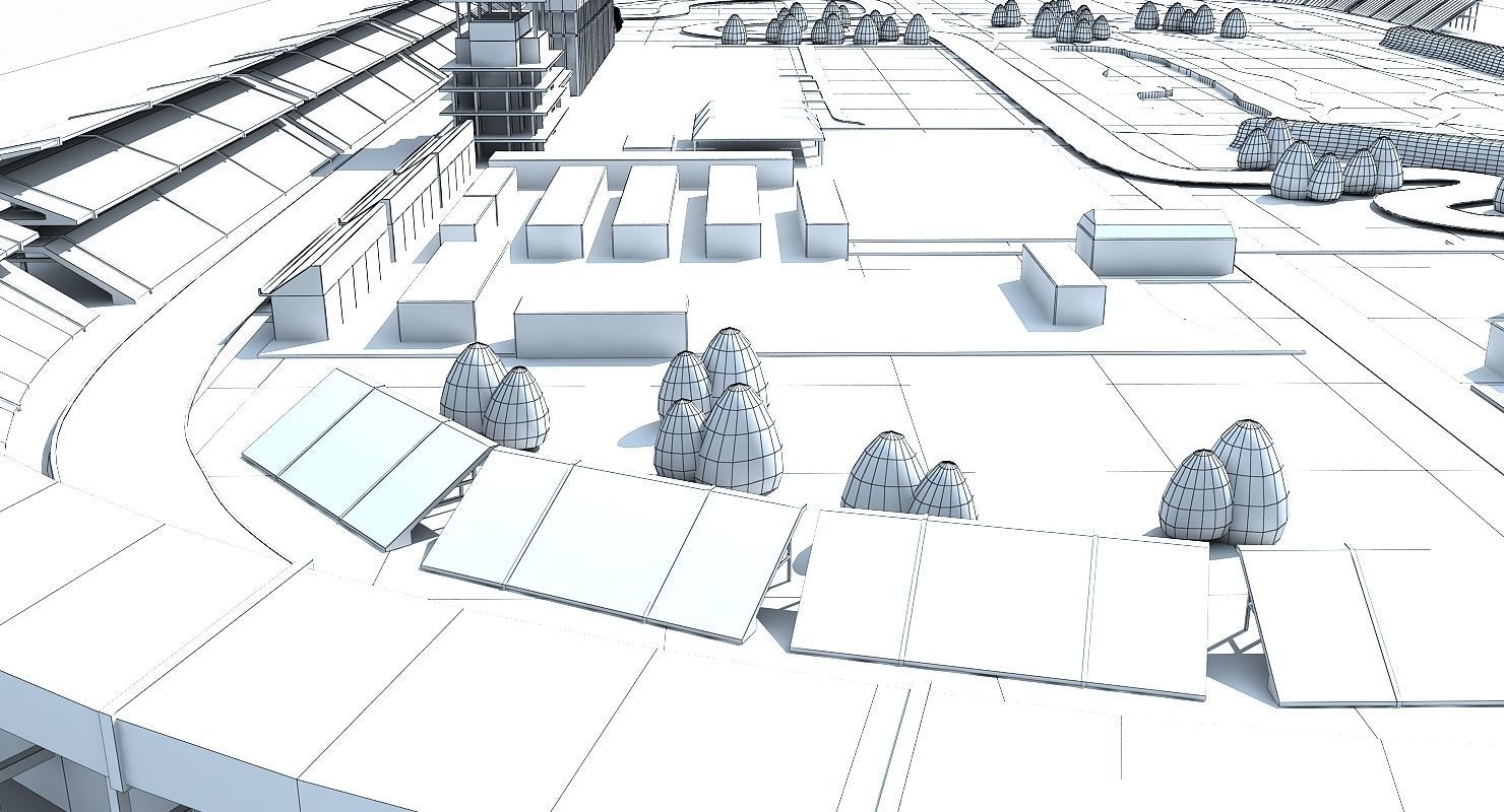 Indianapolis Motor Speed Way 3D model_6