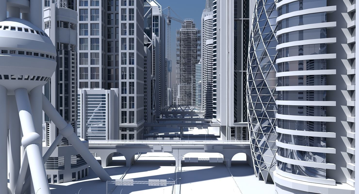 High Definition City 3D model_2