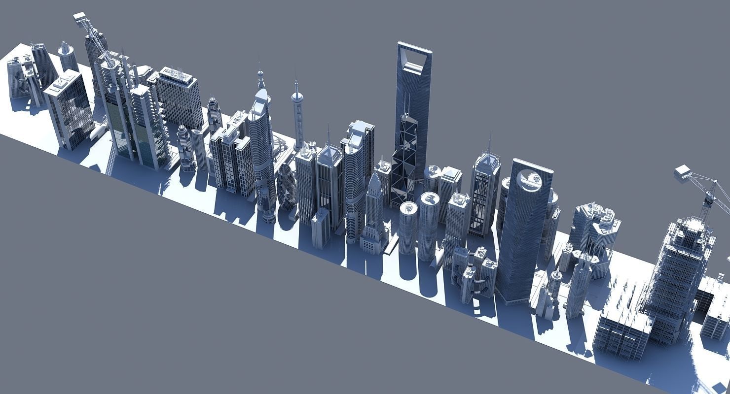High Definition City 3D model_3