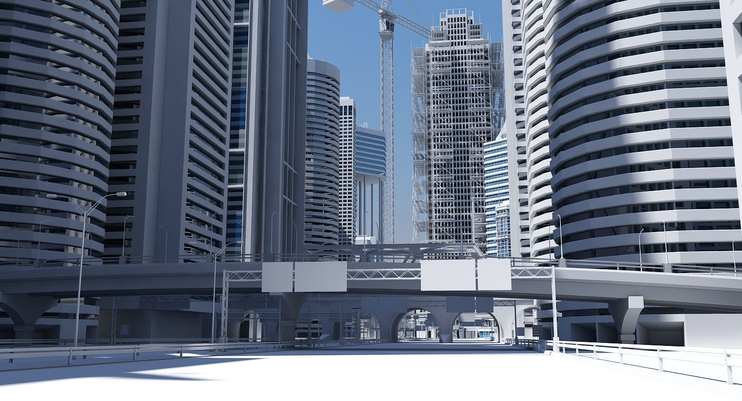 High Definition City 3D model_1