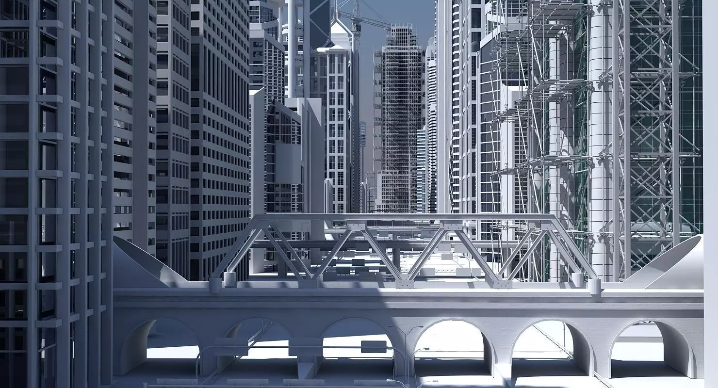 High Definition City 3D model_0