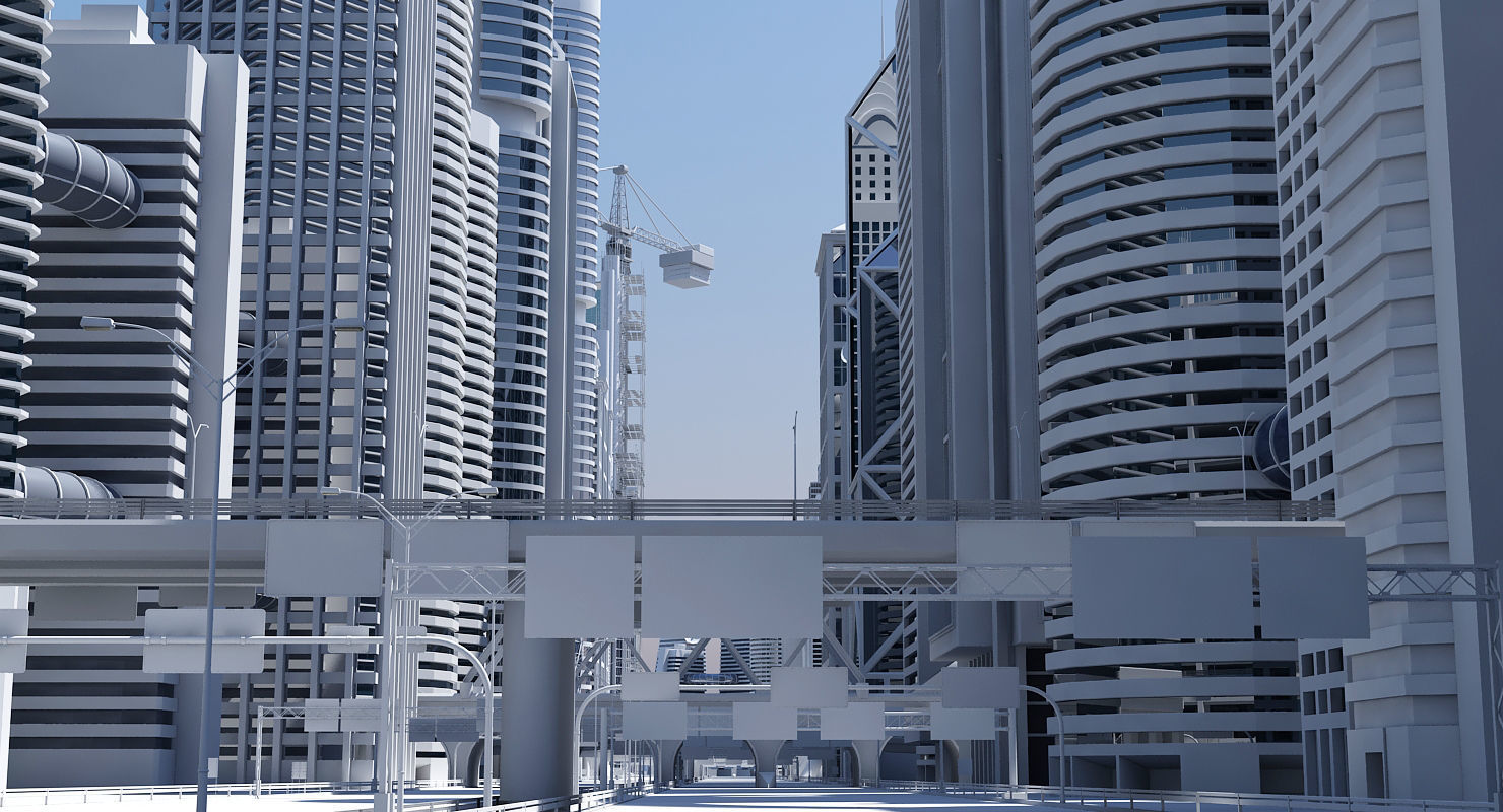 High Definition City 3D model_6