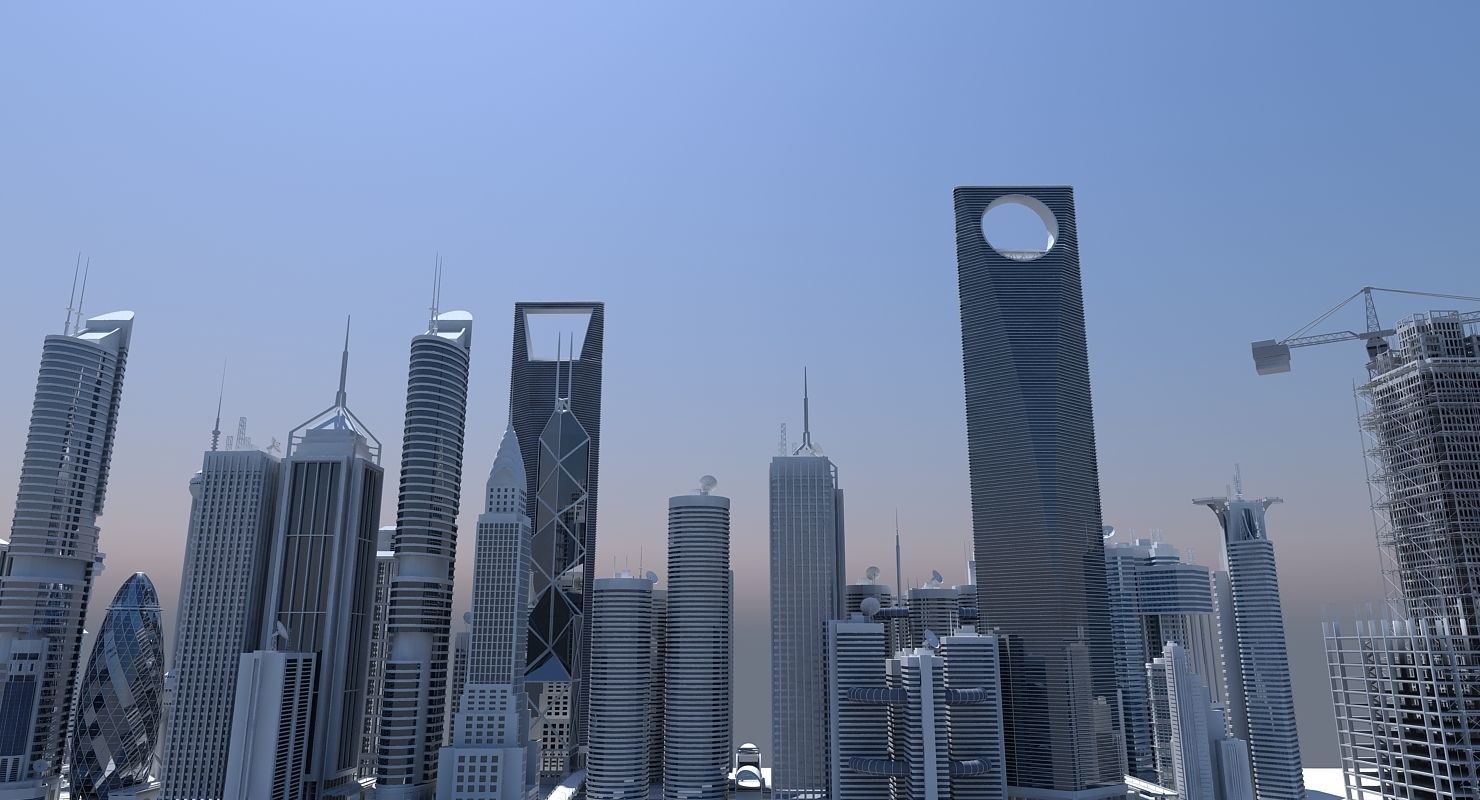 High Definition City 3D model_4