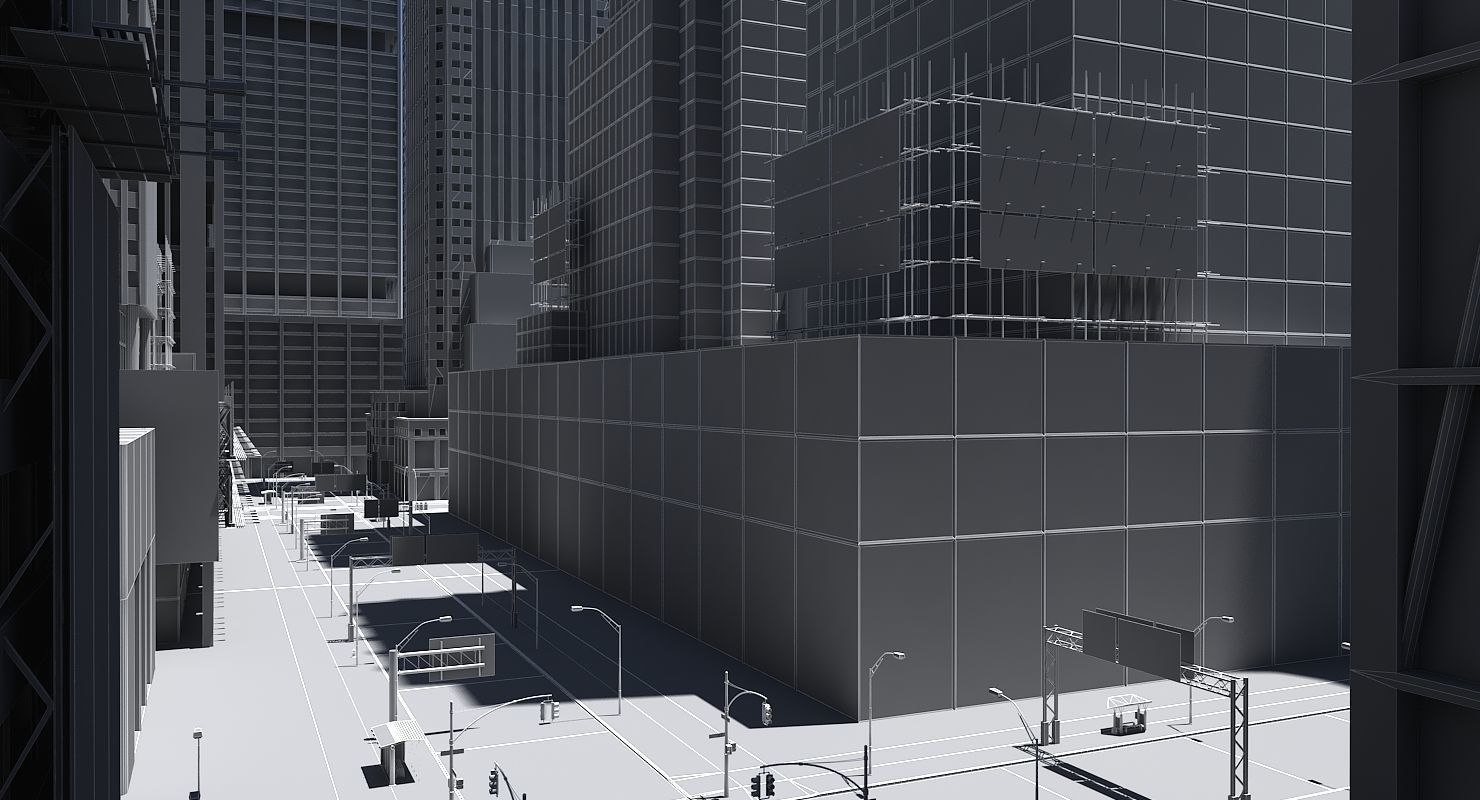 High Def City Street 2 3D model_5