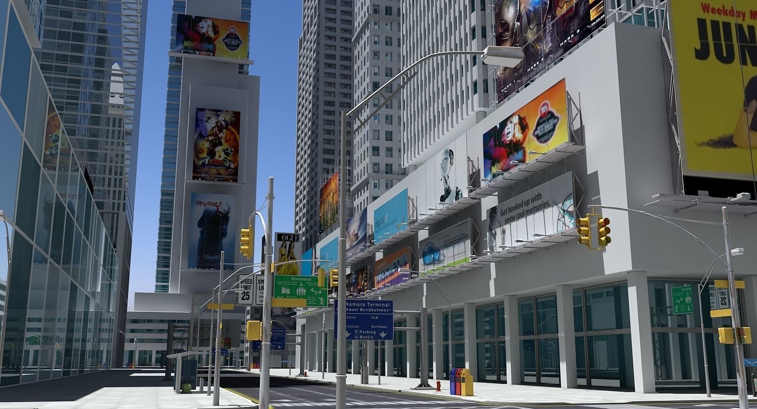 High Def City Street 2 3D model_14