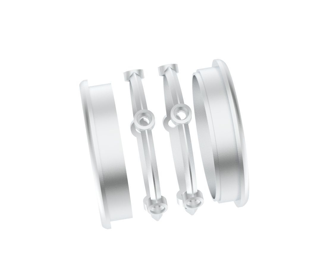 Stylish wedding ring for every taste 406 3D print model_10