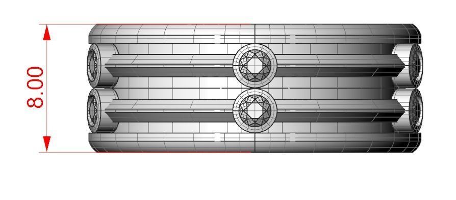 Stylish wedding ring for every taste 406 3D print model_11