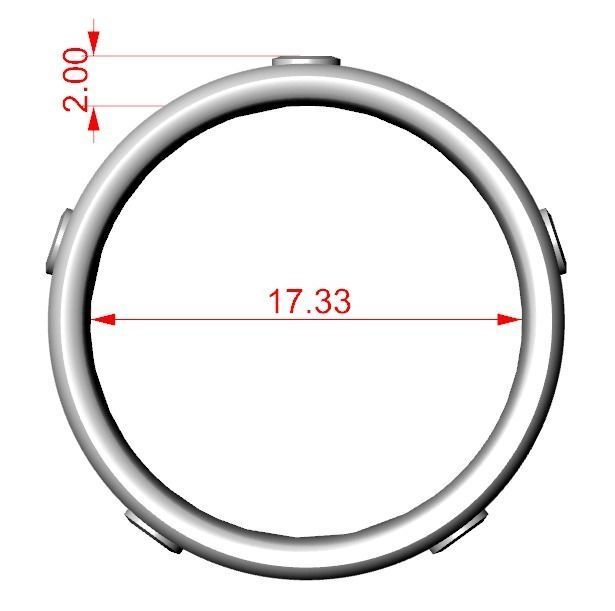 Stylish wedding ring for every taste 406 3D print model_13