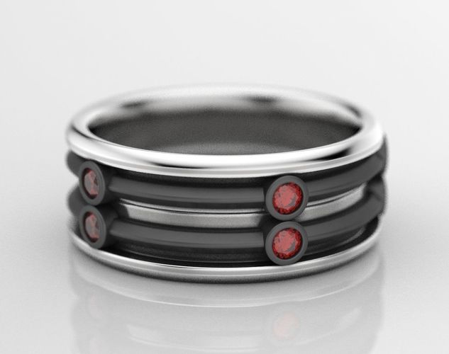 Stylish wedding ring for every taste 406 3D print model