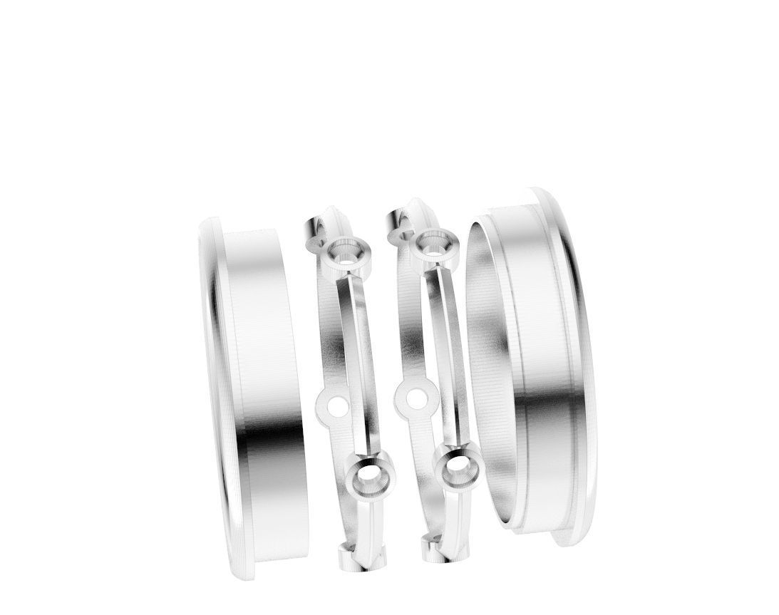 Stylish wedding ring for every taste 406 3D print model_8