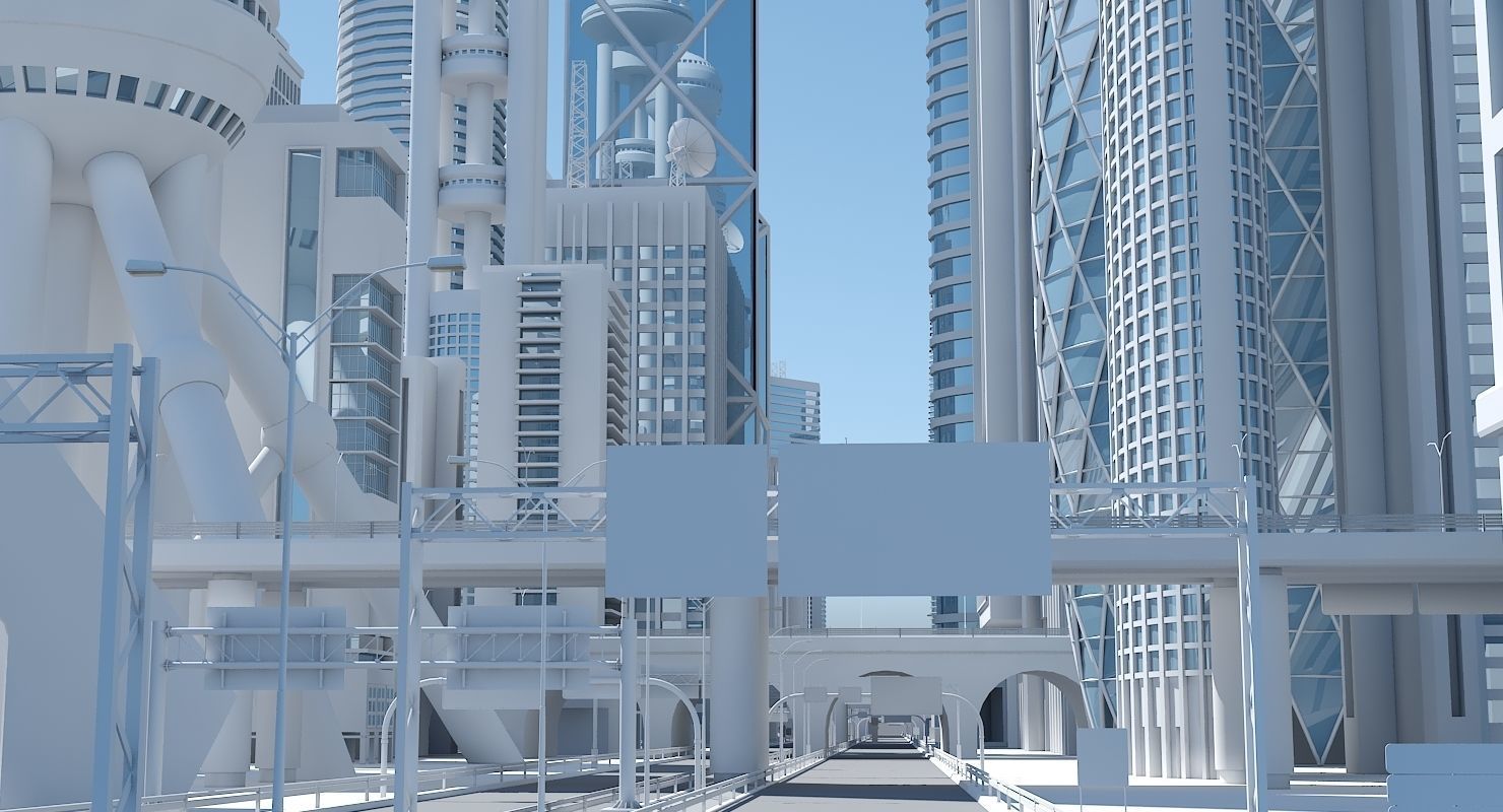 High Definition City 3D model_3