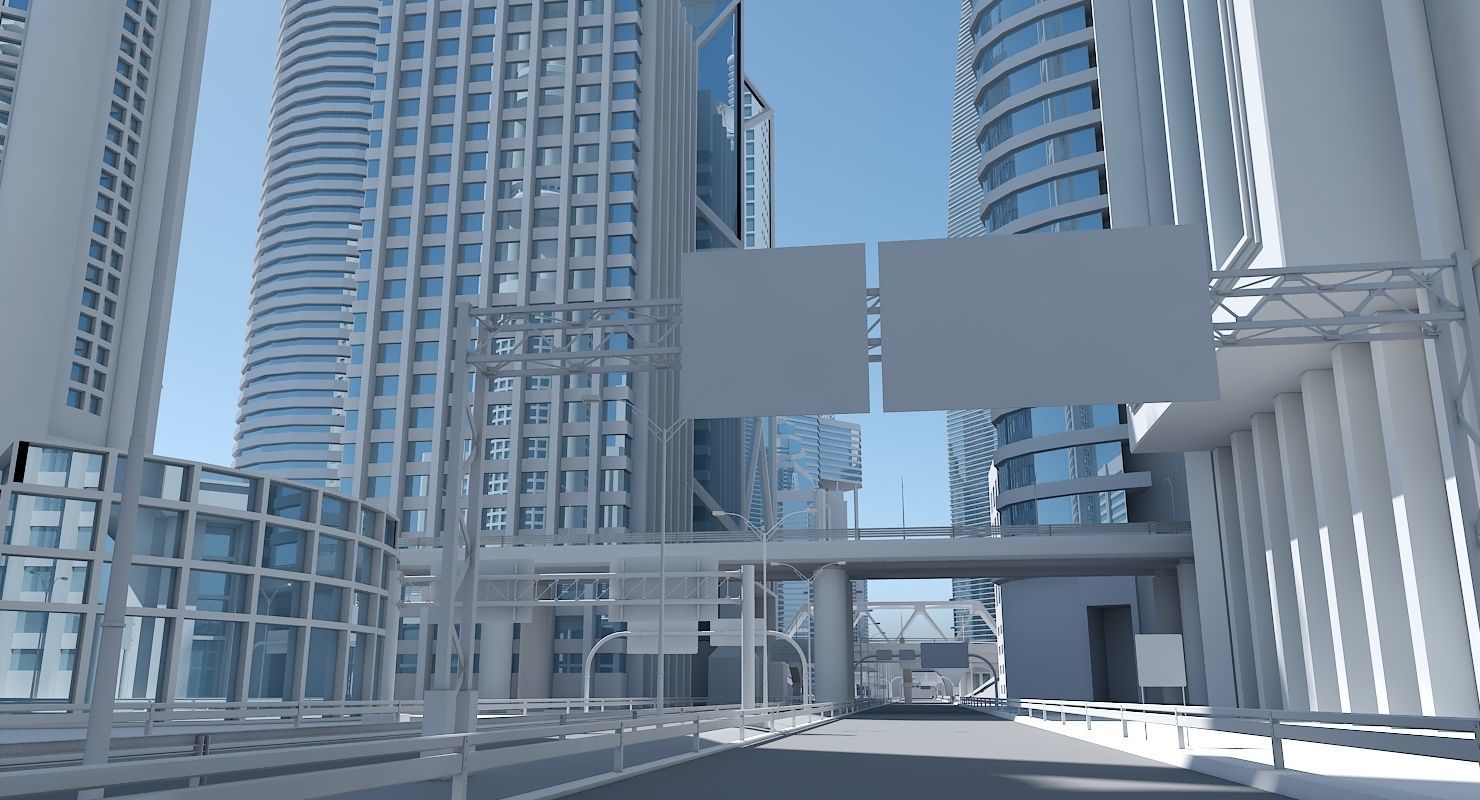 High Definition City 3D model_1