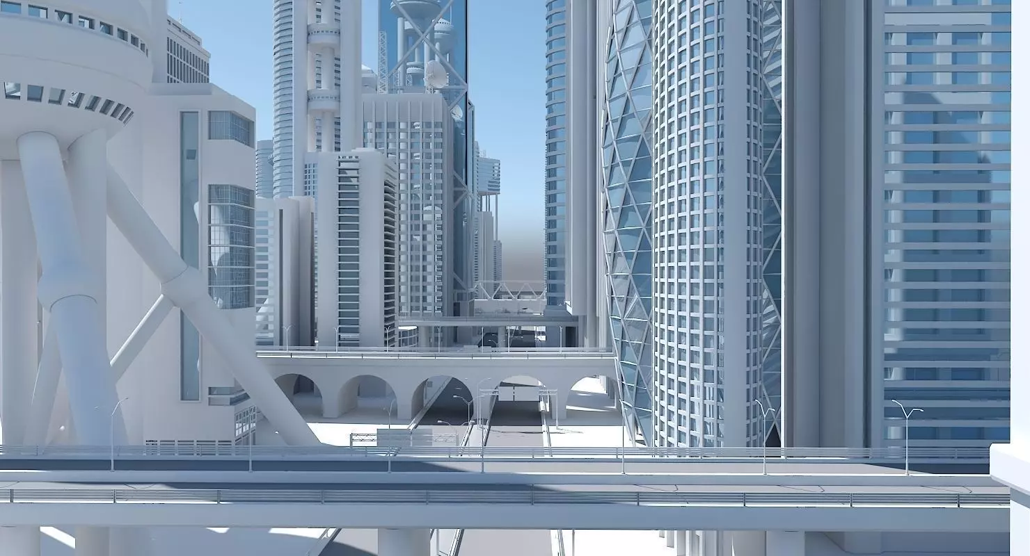 High Definition City 3D model_0